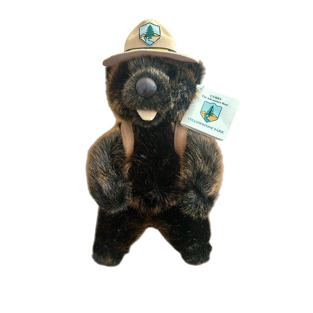 Vintage Cubby The Adventure Bear Plush Yellowstone National Park 1992 NOS
